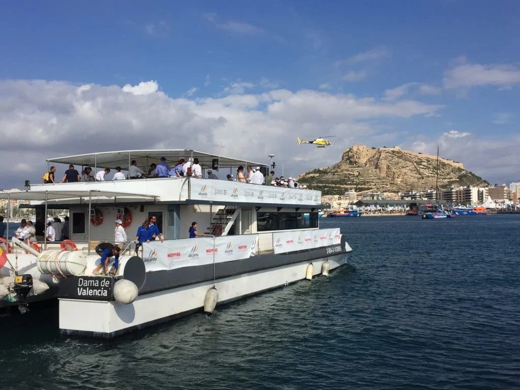 Corporate event aboard a boat